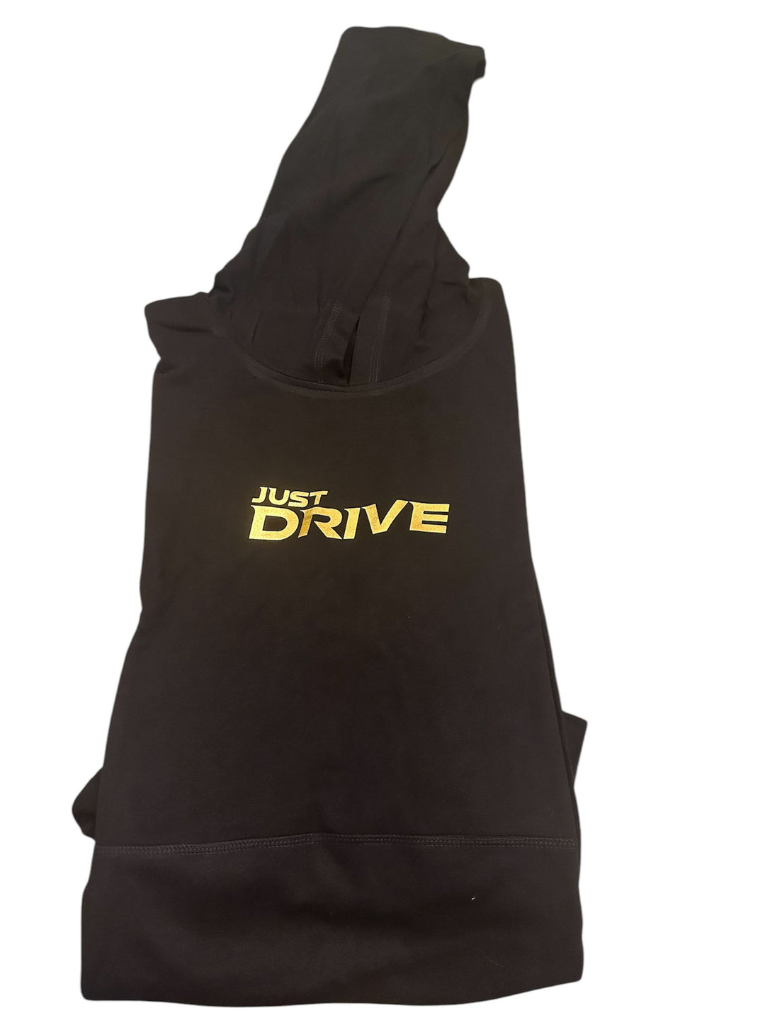 Black Hoodie with Gold Reflective Logo - Special Edition